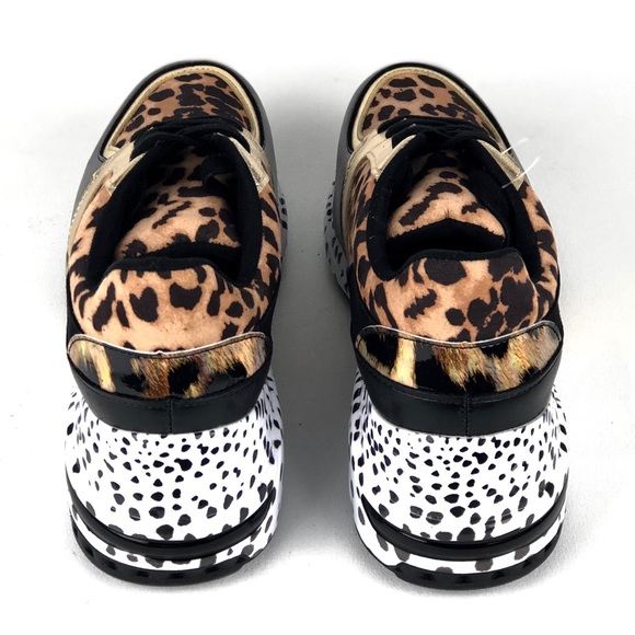 Steve Madden Leopard Animal Cliff Sneakers - Picture 5 of 8